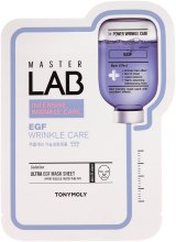 Тканинна маска з вітаміном С для обличчя - Tony Moly Master Lab Egf Wrinkle Care — фото N1