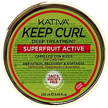 Парфумерія, косметика Маска для хвилястого волосся - Kativa Keep Curl Deep Treatment