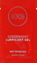 Лубрикант "Клубника" - EXS Strawberry Lubricant Gel Water Based (саше) — фото N1