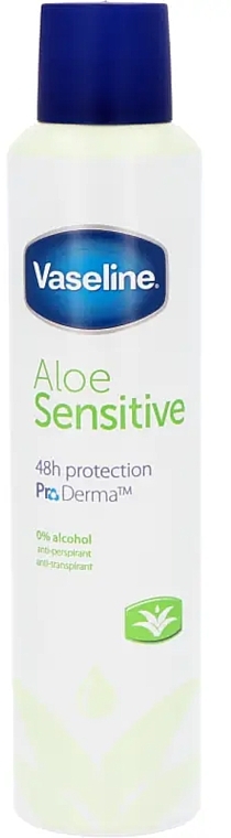 Дезодорант-спрей - Vaseline Aloe Sensitive 48H Protection Spray — фото N1