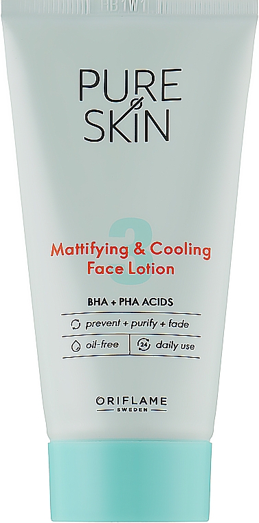 Матирующий крем для лица - Oriflame Pure Skin Mattifying & Cooling Face Lotion