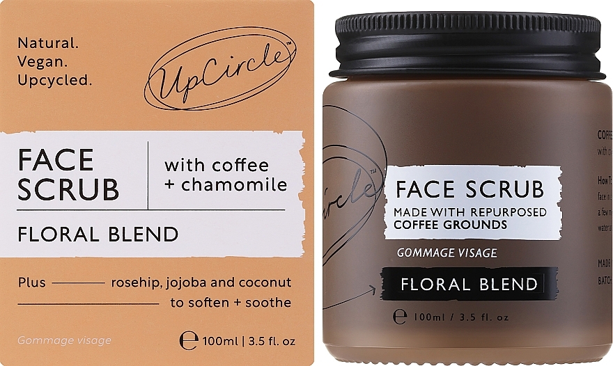 Кофейный скраб для лица "Цветочный" - UpCircle Coffee Face Scrub Floral Blend  — фото N2