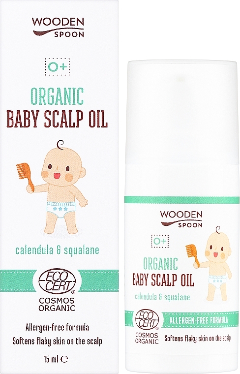 Органическое детское масло для кожи головы - Wooden Spoon Organic Baby Scalp Oil — фото N2