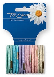 Резинки для волосся, 12 шт., 21275 - Top Choice — фото N1