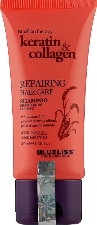 Шампунь восстанавливающий для волос - Luxliss Repairing Hair Care Shampoo — фото N1