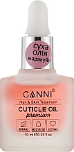Олія для кутикули суха "Маракуйя" - Canni Cuticle Oil Premium — фото N1