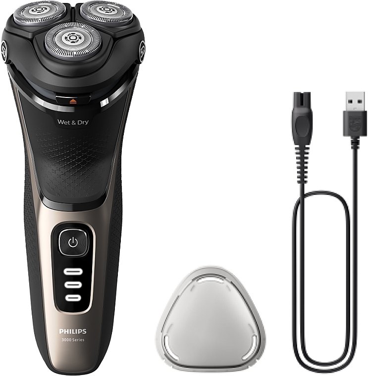 Електробритва для сухого та вологого гоління - Philips Shaver 3000 Series S3242/12 — фото N1