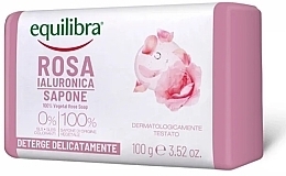 Духи, Парфюмерия, косметика Мыло "Роза" с гиалуроновой кислотой - Equilibra Hyaluronic Rose Soap