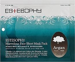 Духи, Парфюмерия, косметика Тканевая маска для лица - Estesophy Marvelous Sheet Argan Mask
