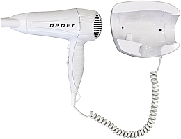 Фен для волос настенный, 40.490, белый - Beper Wall-mounted Hair Dryer — фото N2