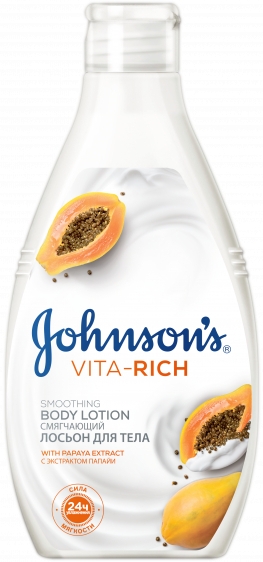 Смягчающий лосьон для тела с экстрактом папайи - Johnson’s® Body Care Vita-Rich Lotion