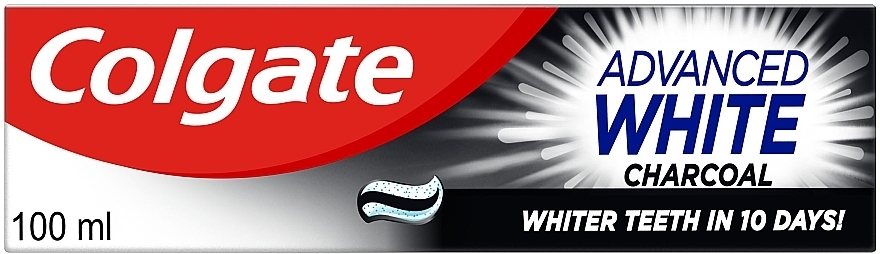 Зубна паста відбілююча з активованим вугіллям чорна - Colgate Advanced White * — фото N4