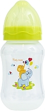 Бутылочка для кормления с широким горлом и силиконовой соской, 250 мл, 0+, зеленая - Baby Team — фото N2