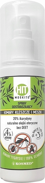 Спрей від комарів, кліщів та мошок - Kosmed Hit Moskito — фото N1