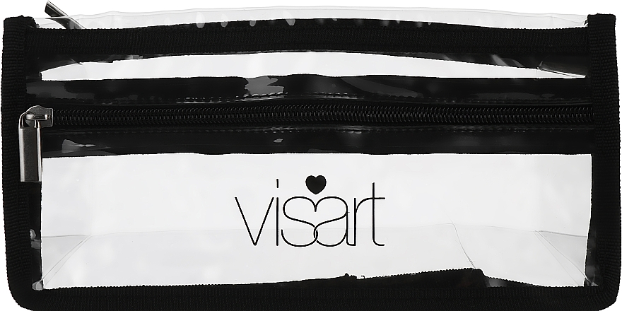Пластикова косметичка, велика, прямокутна, з карманчиком (без наповнення) - Make-Up Atelier Paris Visart — фото N1