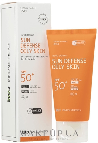 Солнцезащитный крем - Innoaesthetics Inno-Derma Sun Defense Oily Skin Spf 50 — фото 60g