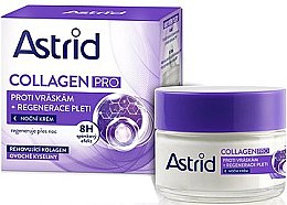 Парфумерія, косметика Нічний крем для обличчя від зморшок - Astrid Collagen Pro Night Cream