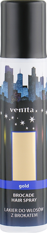 Лак для волос "Золотой блеск" - Venita Gold Brocade Hair Spray