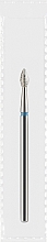 Фреза алмазна синя «Оливка гостра», діаметр 2,5 мм, довжина 5 мм - Divia DF007-25-B — фото N1