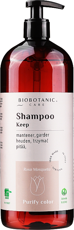 Шампунь для захисту кольору волосся - BioBotanic Purify Color Keep Shampoo Rosehip — фото N3
