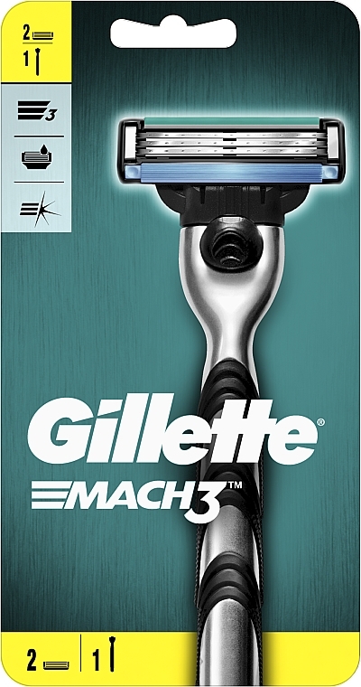 УЦЕНКА Бритва с 2 сменными кассетами - Gillette Mach3 * — фото N5
