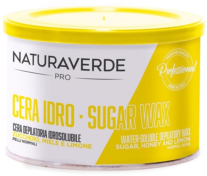 Теплый воск для депиляции в банке - Naturaverde Pro Sugar Water-Soluble Depilatory Wax — фото N1