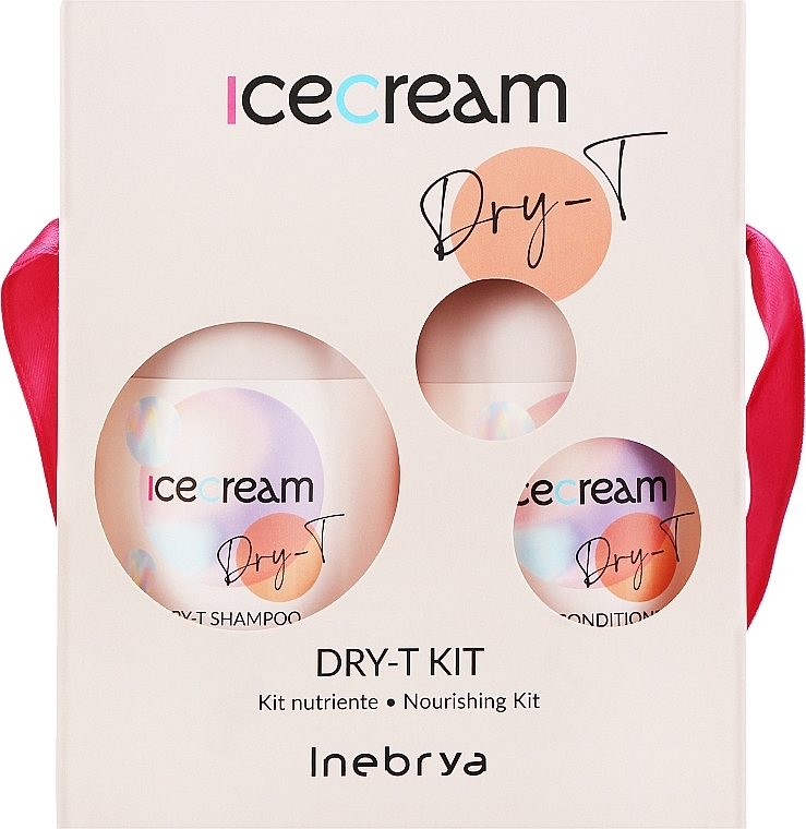 Набір - Inebrya Ice Cream Dry-T Kit (shmp/300ml + cond/300ml)