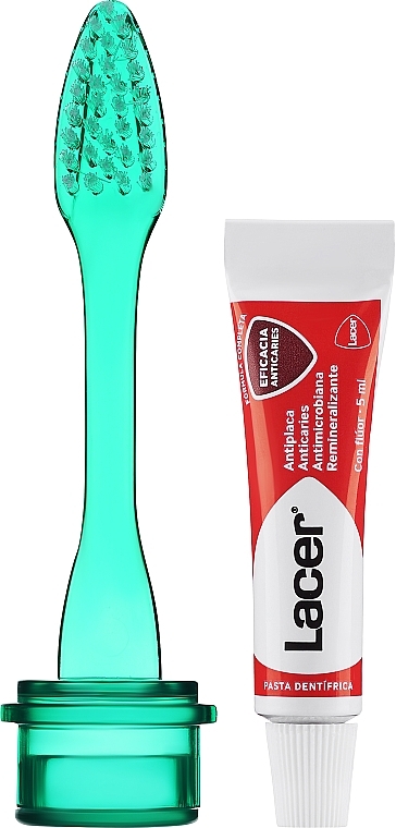 Набор - Lacer Travel Set(toothpaste/5ml+toothbrush /1pcs + bag/1pcs) — фото N3