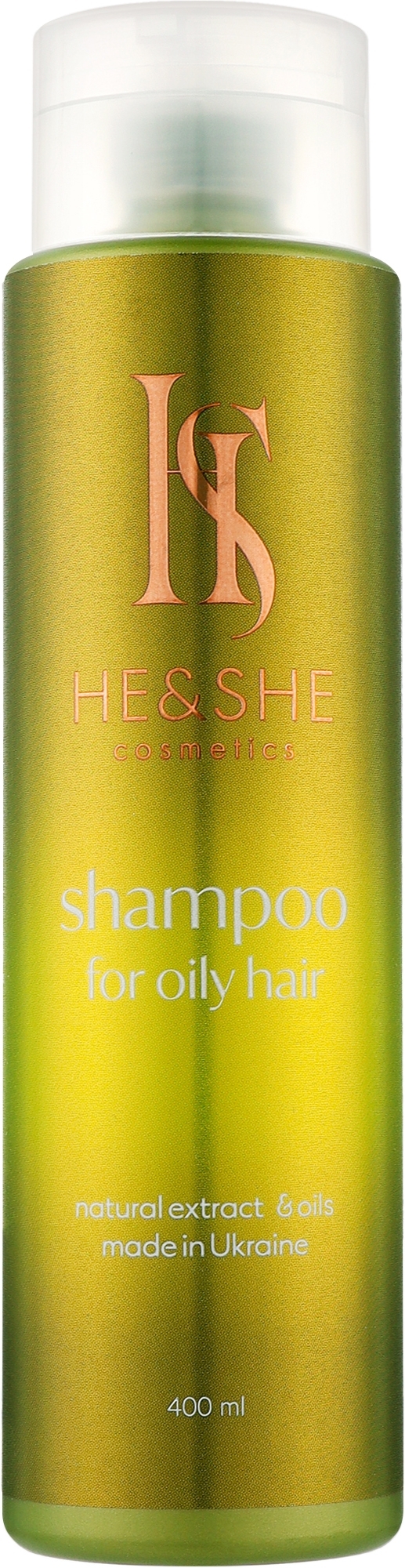 Шампунь для жирных волос - He&She Cosmetics Shampoo For Oily Hair — фото 400ml