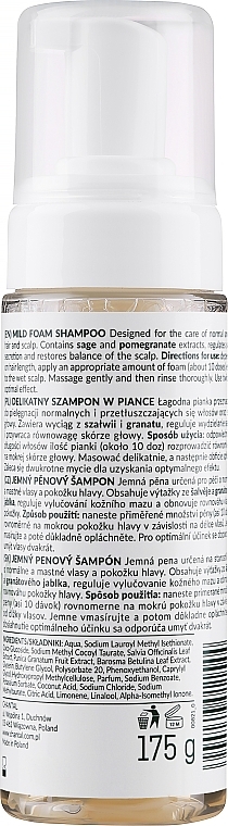 Шампунь у піні для нормальної й жирної шкіри голови - Sessio Green Therapy Mild Foam Shampoo — фото N2