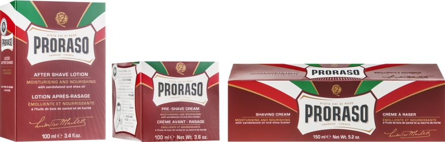 Набор - Proraso Vintage Selection Primadopo (cr/100 ml + sh/cr/150 ml + ash/lot/100 ml) — фото N2