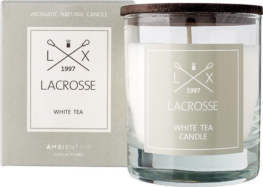 Ароматическая свеча - Ambientair Lacrosse White Tea Candle — фото N1