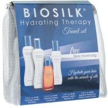 Парфумерія, косметика Дорожній набір - Biosilk Hydrating Therapy Travel Set (shm/69ml + cond/69ml + con/spray/69ml + oil/52ml)