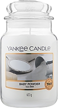 Свічка у скляній банці - Yankee Candle Baby Powder — фото N5