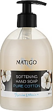 Духи, Парфюмерия, косметика Жидкое мыло для рук "Чистый хлопок" - Natigo Softening Hand Soap