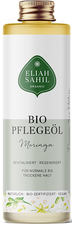 Органічна олія для тіла та волосся "Моринга" - Eliah Sahil Organic Oil Body & Hair Moringa — фото N1