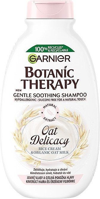 Мягкий шампунь для волос - Garnier Botanic Therapy Oat Delicacy Shampoo — фото N1