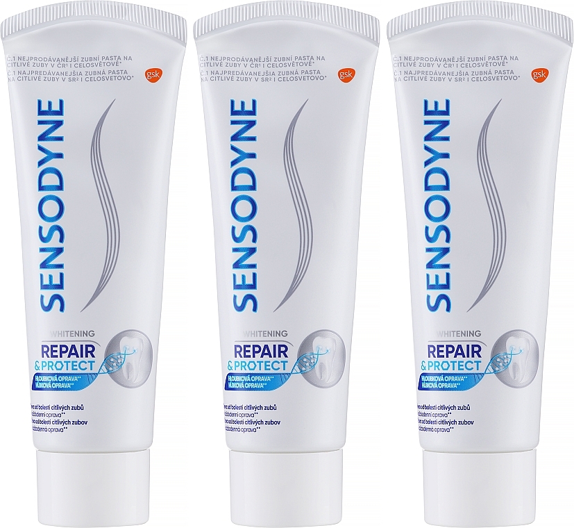 Набір - Sensodyne Repair&Protect Whitening (toothpaste/3х75ml) — фото N2