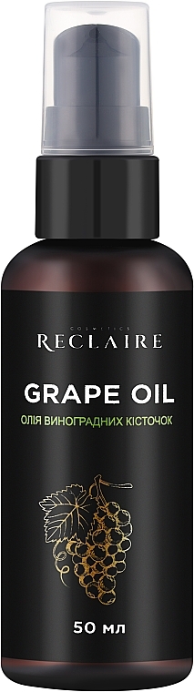 Масло виноградных косточек - Reclaire Grape Oil — фото N1