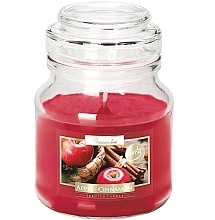 Парфумерія, косметика Ароматична свічка в банці "Яблуко та кориця" - Bispol Scented Candle Apple & Cinnamon