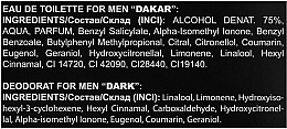 Aroma Parfume Maximan Dakar - Набір (edt/100ml + deo/spray/150ml) — фото N3