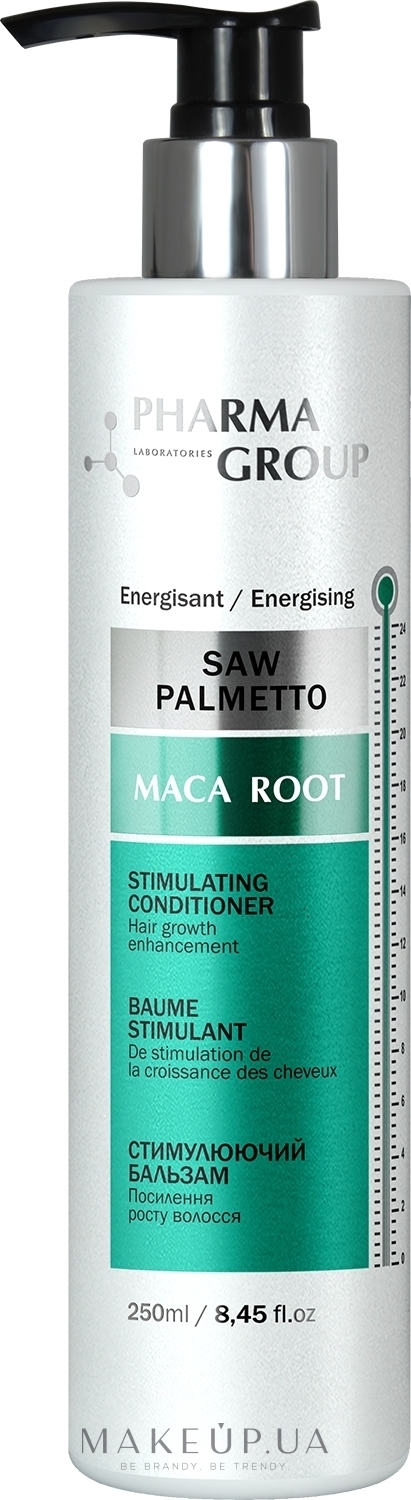 Стимулювальний бальзам для волосся - Pharma Group Laboratories Saw Palmetto + Maca Root Conditioner — фото 250ml