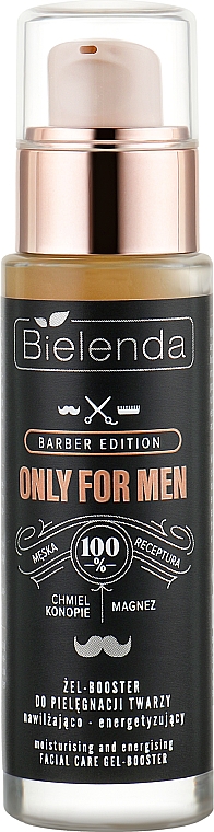 Увлажняющий и тонизирующий гель-бустер - Bielenda Barber Edition Only For Men Booster