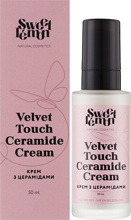 Крем з церамідами "Velvet Touch Ceramide Cream" - Sweet Lemon Face Cream — фото N2