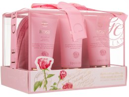 Парфумерія, косметика Набір - Grace Cole English Rose (bath/f/50ml + sh/gel/50ml + lot/50ml + bag)