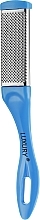 Духи, Парфюмерия, косметика Терка для ног двусторонняя, комбинированная (металл + наждачка), TM-02, синяя - Beauty Luxury