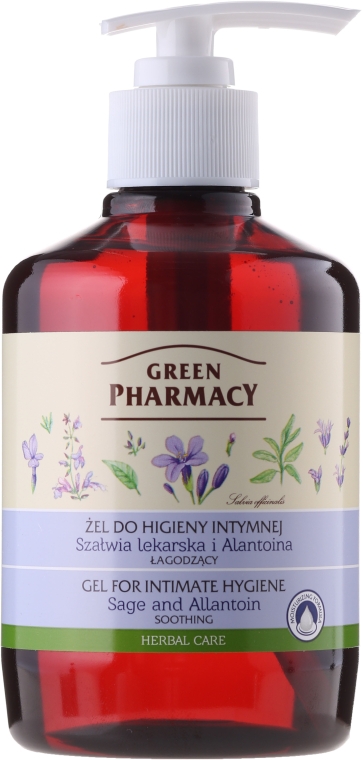 Гель для интимной гигиены с шалфеем и аллантоином - Green Pharmacy Intimate Gel — фото N3