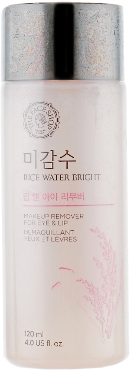 Средство для снятия макияжа с губ и глаз - The Face Shop Rice Water Bright Lip&Eye Remover