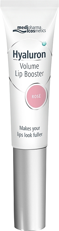 УЦІНКА Бальзам для губ "Рожевий" - Pharma Hyaluron Pharmatheiss Cosmetics Volume LipBooster Rose * — фото N1