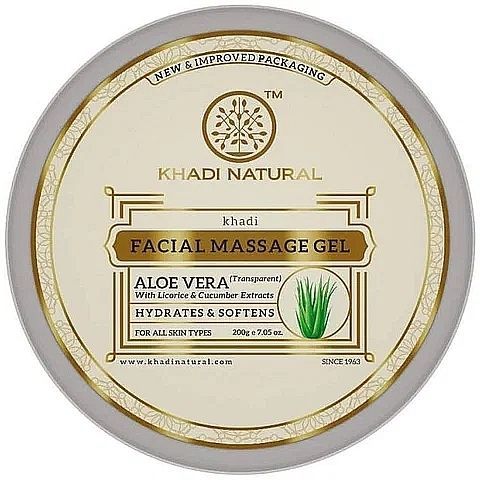 Універсальний гель для тіла і волосся "Алое вера" - Khadi Natural Herbal Aloevera Gel Transparent — фото N3